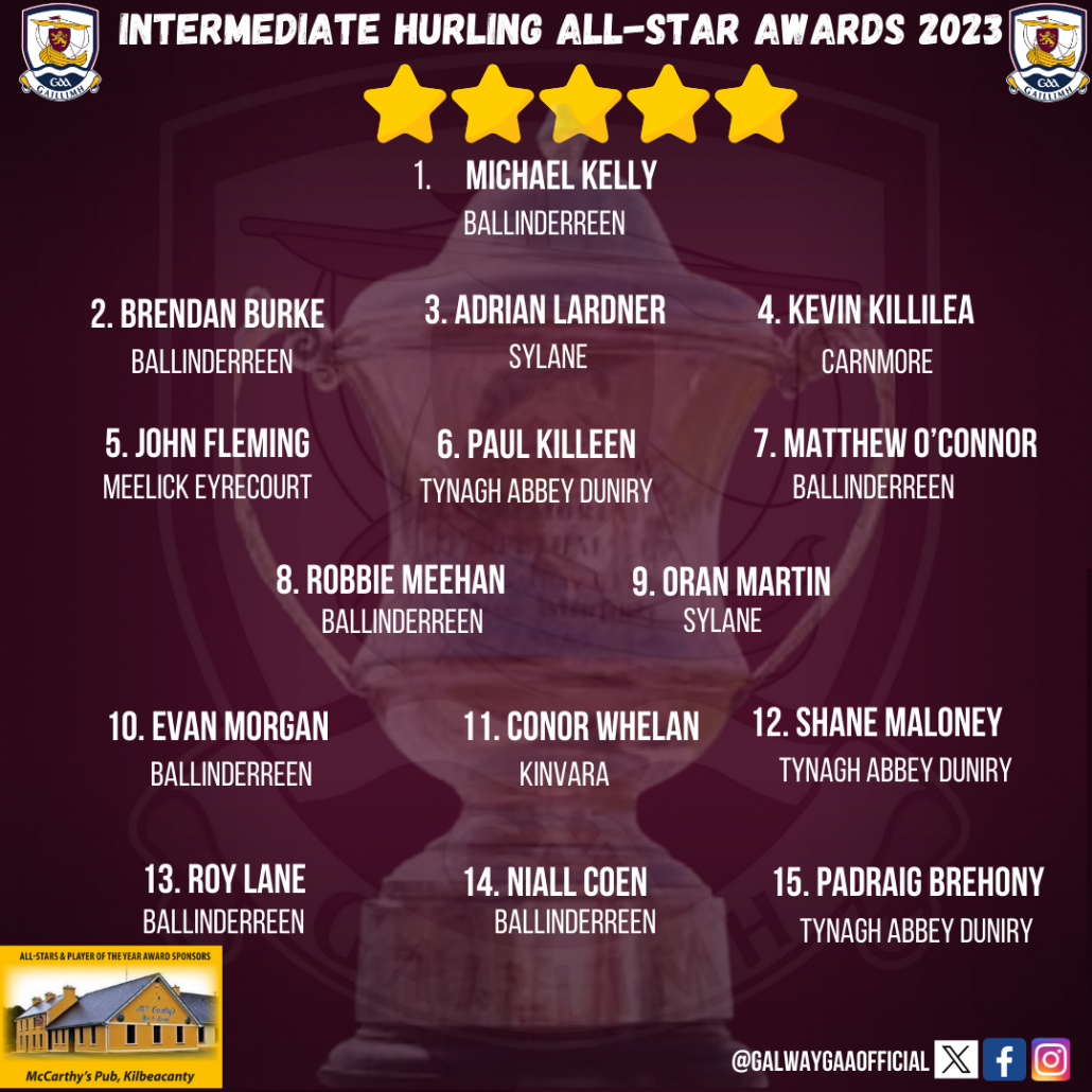 Club Hurling AllStars announced Galway GAA